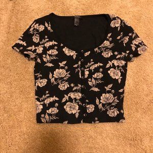 Floral crop top